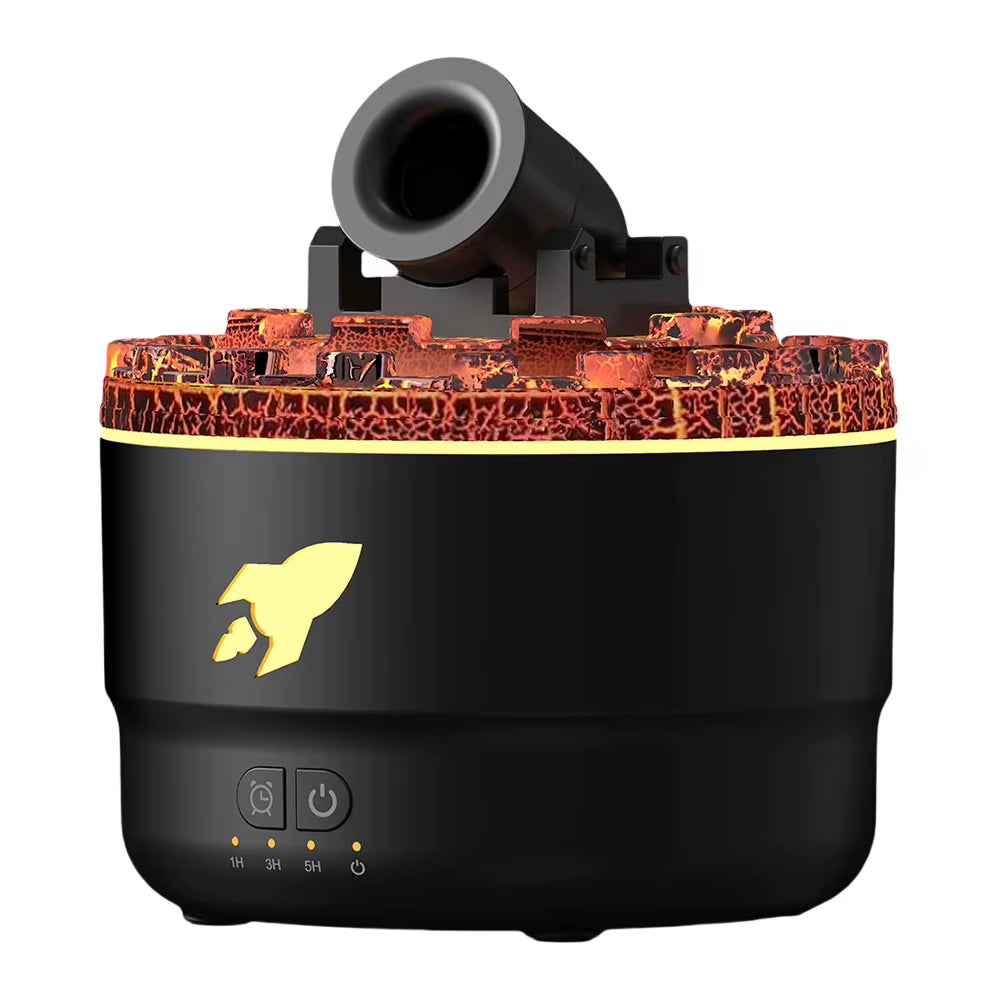 Volcanic Crack Light Cannons Humidifier Essential Oil Diffuser Cannon Blast Aroma Humidifier Aromatherapy Diffuser for Bedroom